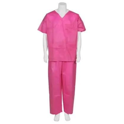 Pyjama de bloc rose Abena (carton de 50)