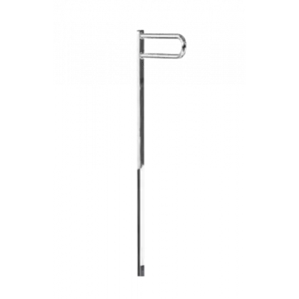 Rampe 59 chromée + molette pour marchepied phlébologie (2 marches)