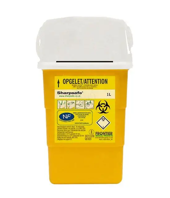 Récupérateur d'aiguilles seringues et déchets 1litre