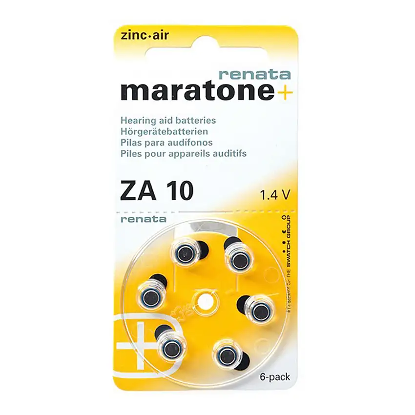 Hearing Aid Batteries (4 models) - RENATA - 10AE