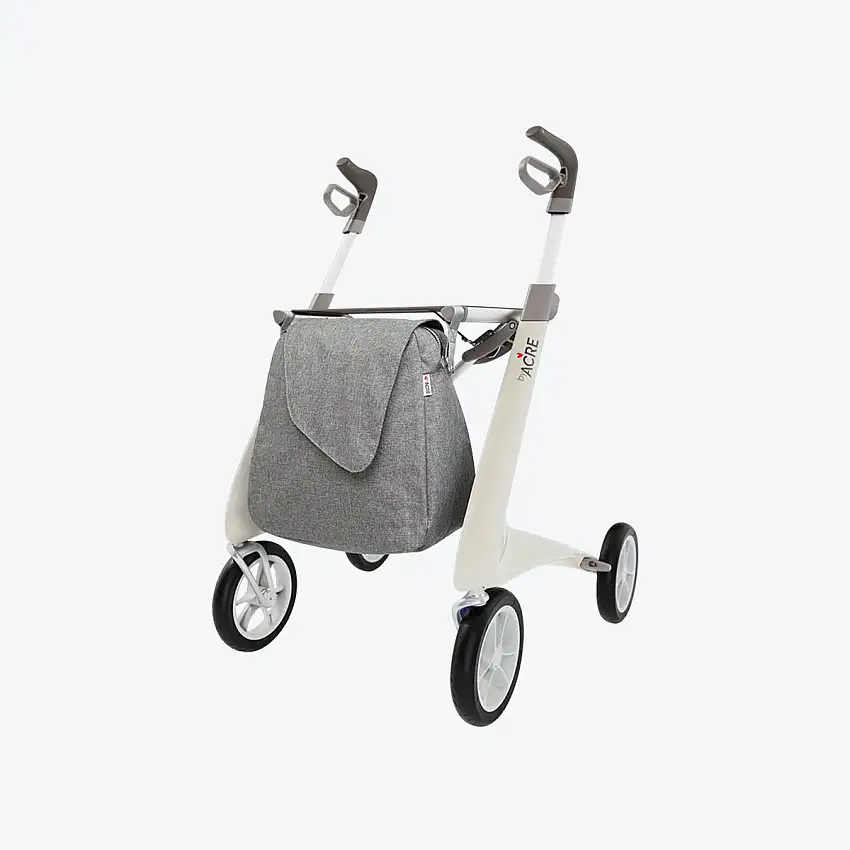 Déambulateur 4 roues - Carbon UltraLight - Grand sac inclus - Mobio