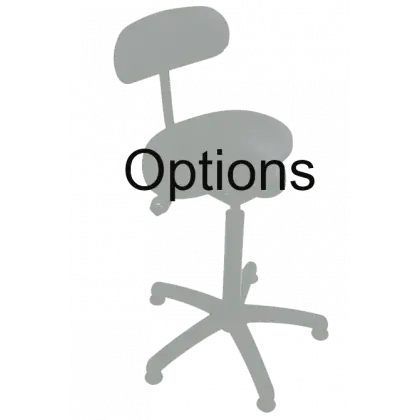 Roulettes auto-freinées pour tabouret Vog médical