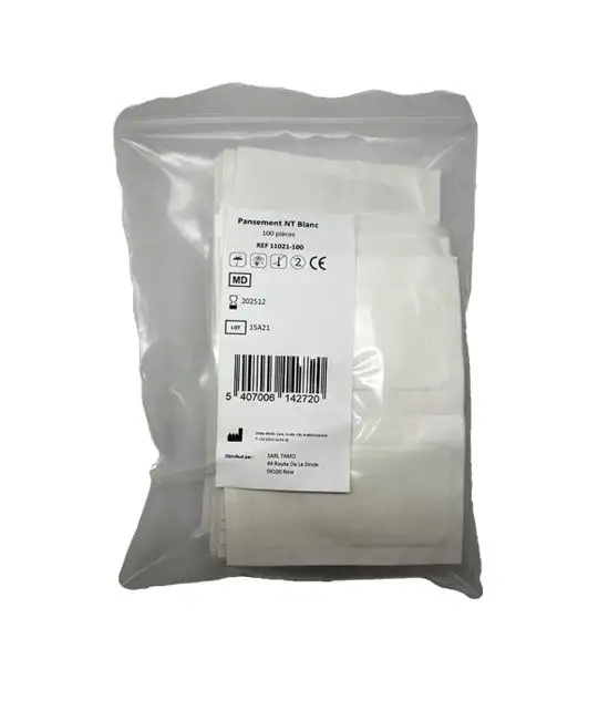 Sachet de 100 Pansements Non Tissés Hypoallergéniques