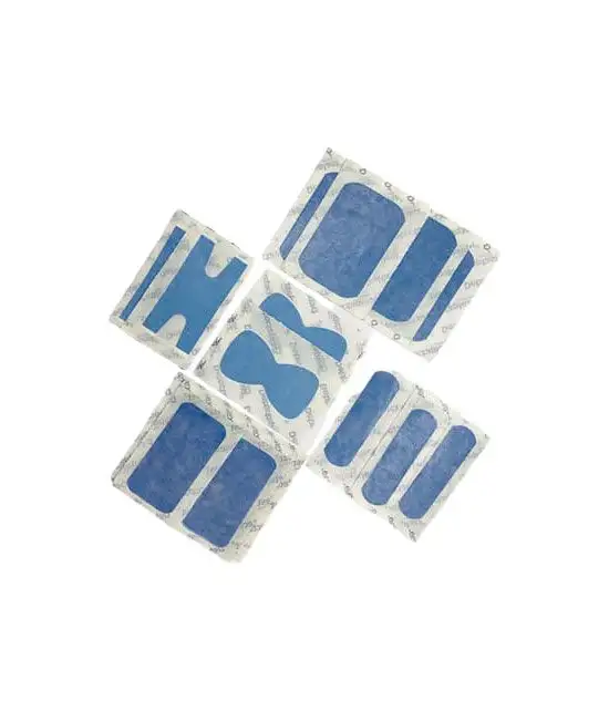 Sachet 50 pansements détectables assortis plastique microperforé