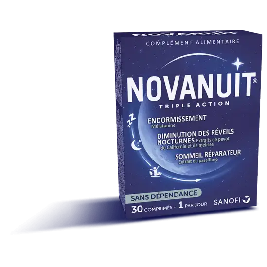 Sanofi novanuit triple action sommeil 30 gélules