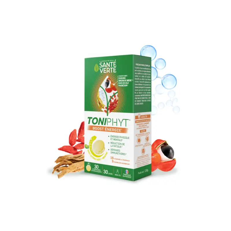 Santé verte toniphyt boost citron 45 comprimés