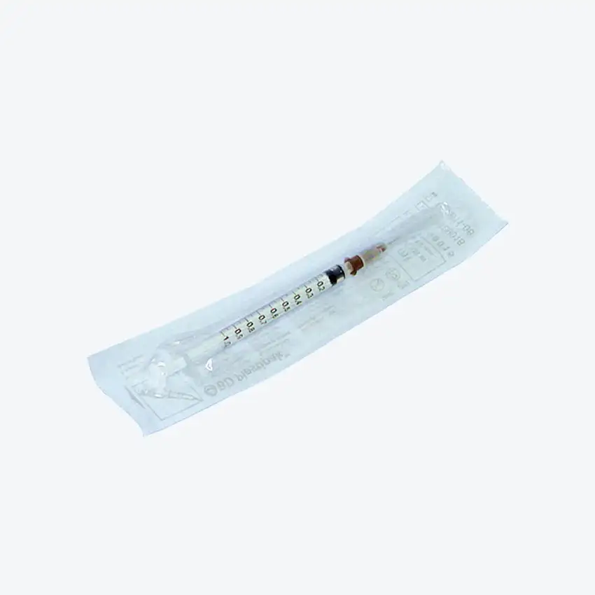 Seringue BD - Plastipak 1 ml - Embout Luer - Aiguille 25G - BD
