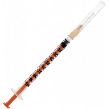 Seringues à insuline PIC 1 ml avec aiguille (boite de 100)