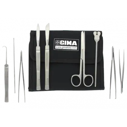 Set de 9 instruments médicaux avec housse nylon