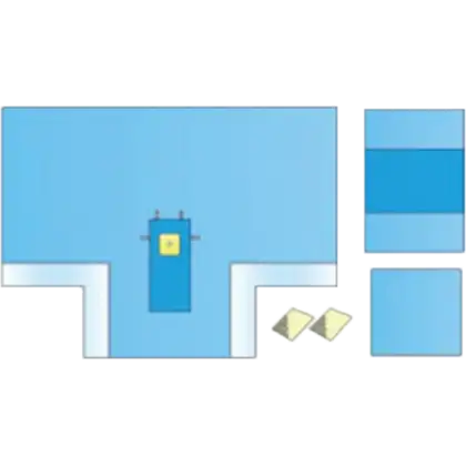 Set de champs de soins stériles pour la chirurgie de la main Gima (lot de 8)