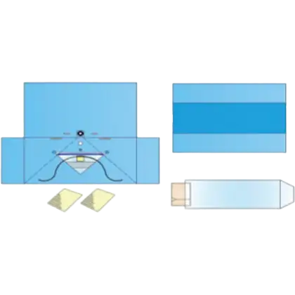 Set de champs stériles pour interventions en urologie Gima (lot de 8)