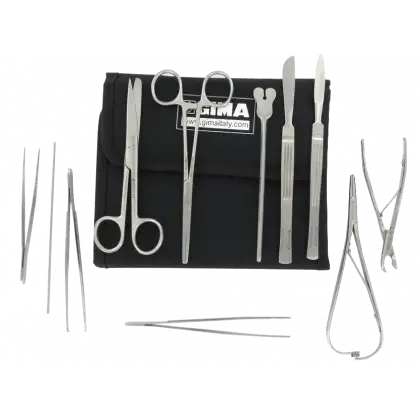 Set Gima Suprema de 11 instruments médicaux avec housse nylon