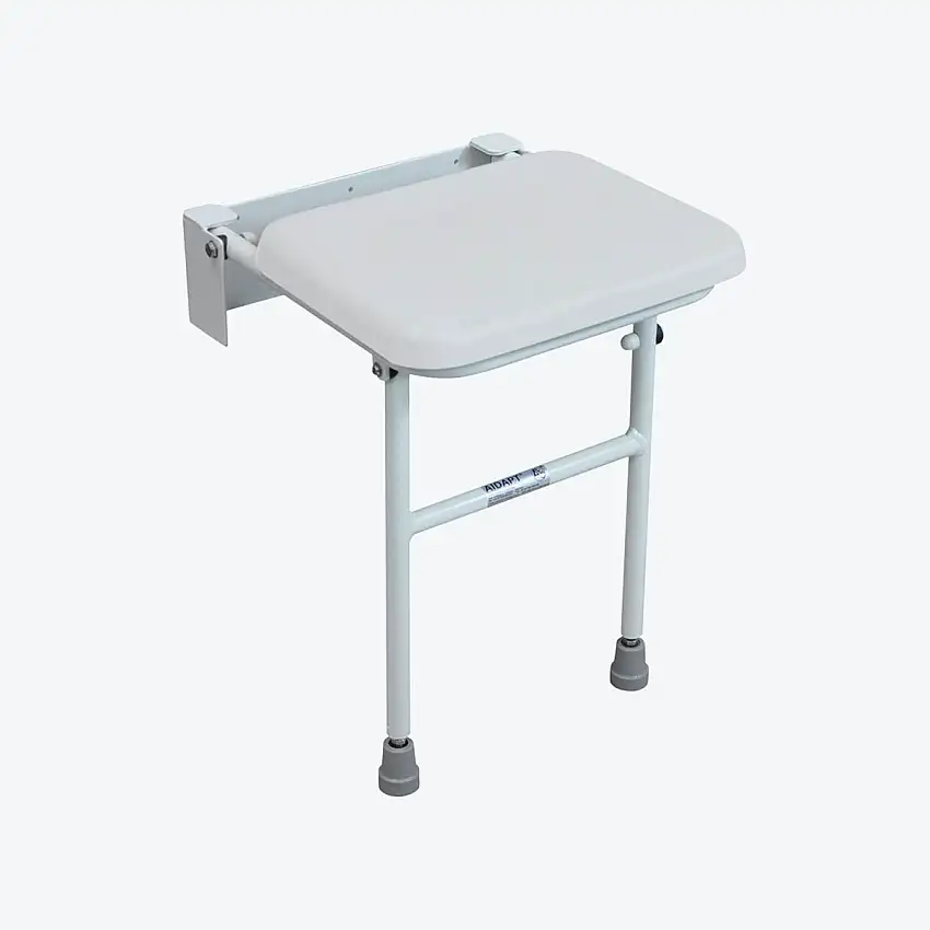 Siège de douche mural - Pied réglable - Aidapt