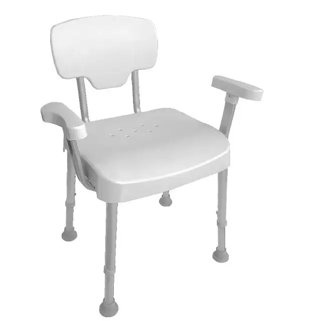 Chaise de Bain XL Réglable en Hauteur avec Accoudoirs