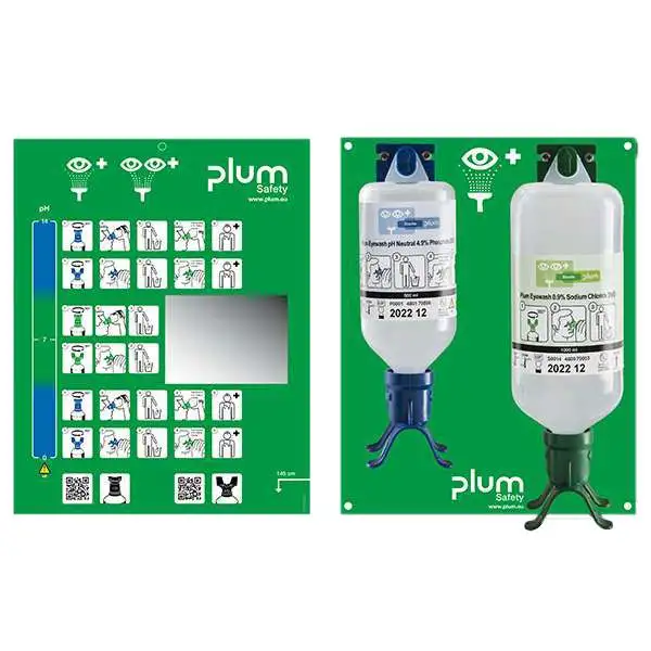 Station murale ouverte avec 2 oeillères PLUM