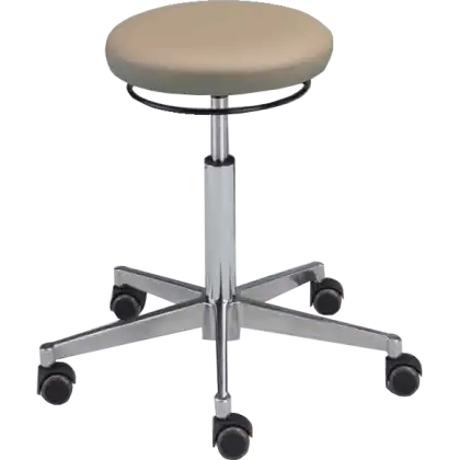 Tabouret pivotant pied chromé SCHMITZ - Revêtement Comfort
