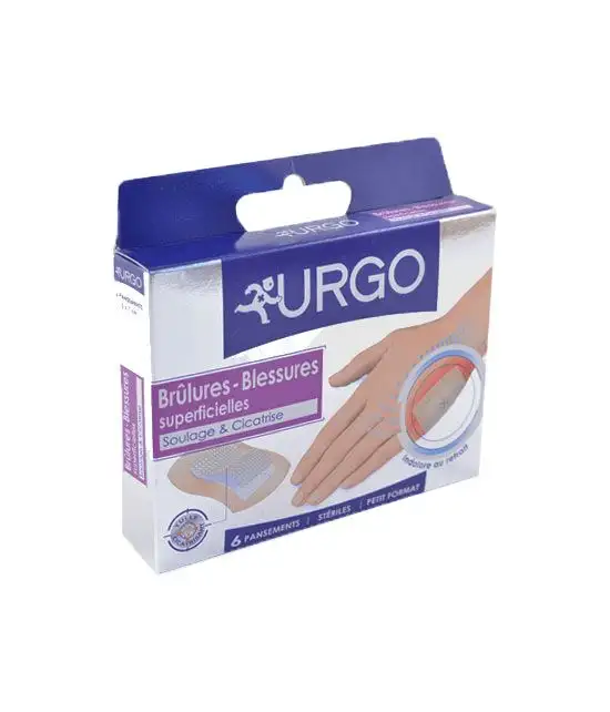 Pansements stériles brûlures superficielles