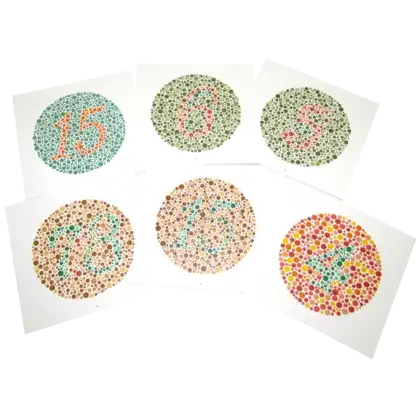 Test chromatique d'ishihara Gima pour adulte (15 planches)