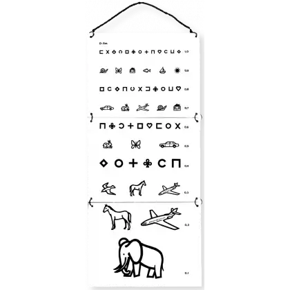 Test d'Acuité visuelle Enfant (5 mètres)