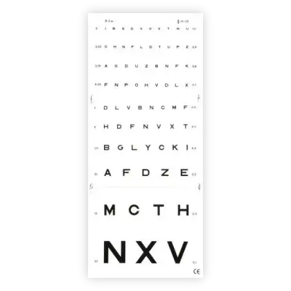 Test de vision de loin Monoyer