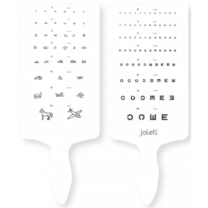 Test de vision de près pour illettrés et enfants - méthode Parinaud