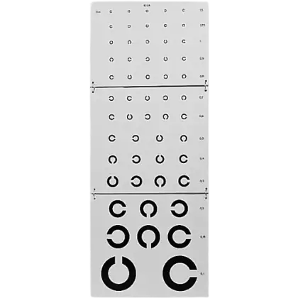 Test optométrique de Landolt pour illettrés