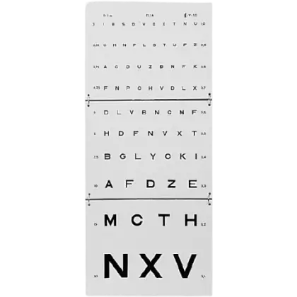 Test optométrique de Monoyer