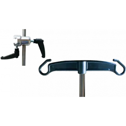 Tige porte sérum avec paire d'étaux de fixation pour divan Carina Ovalia 2