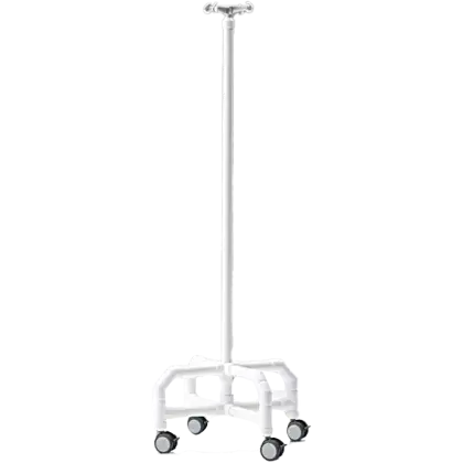 Tige porte-sérum sur roulettes amagnétique RCN Médical (compatible 3T)