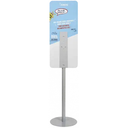 Totem polyvalent pour distributeur électronique de gel Anios