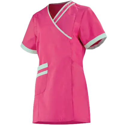Tunique médicale femme Lafont Lilée (rose et blanc)
