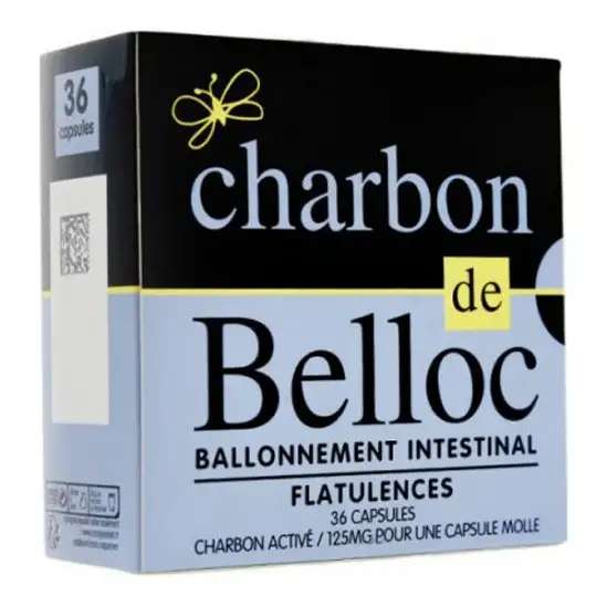 Charbon de Belloc 125mg 36 capsules molles