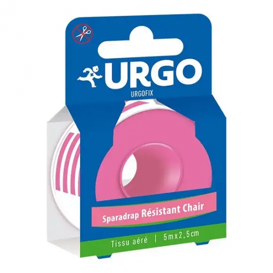 Urgo urgofix sparadraps résistant chair 5m x 2,5cm