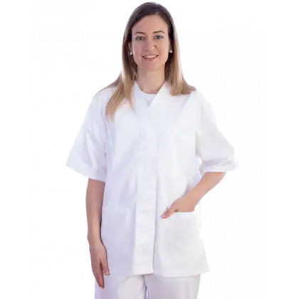 Veste femme en coton/polyester Gima (blanc)