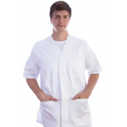 Veste unisexe en coton/polyester Gima (blanc)