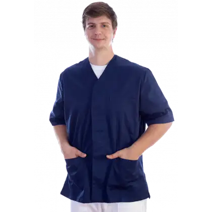 Veste unisexe en coton/polyester Gima (bleu marine)