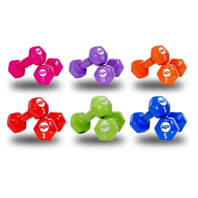 Haltères en vinyle Muscle Power
