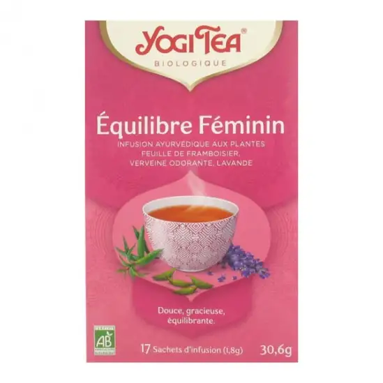 Yogi tea bio équilibre féminin 17 sachets 30.6g