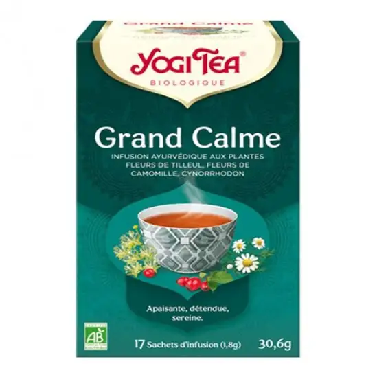 Yogi tea bio grand calme 17 sachets 30.6g