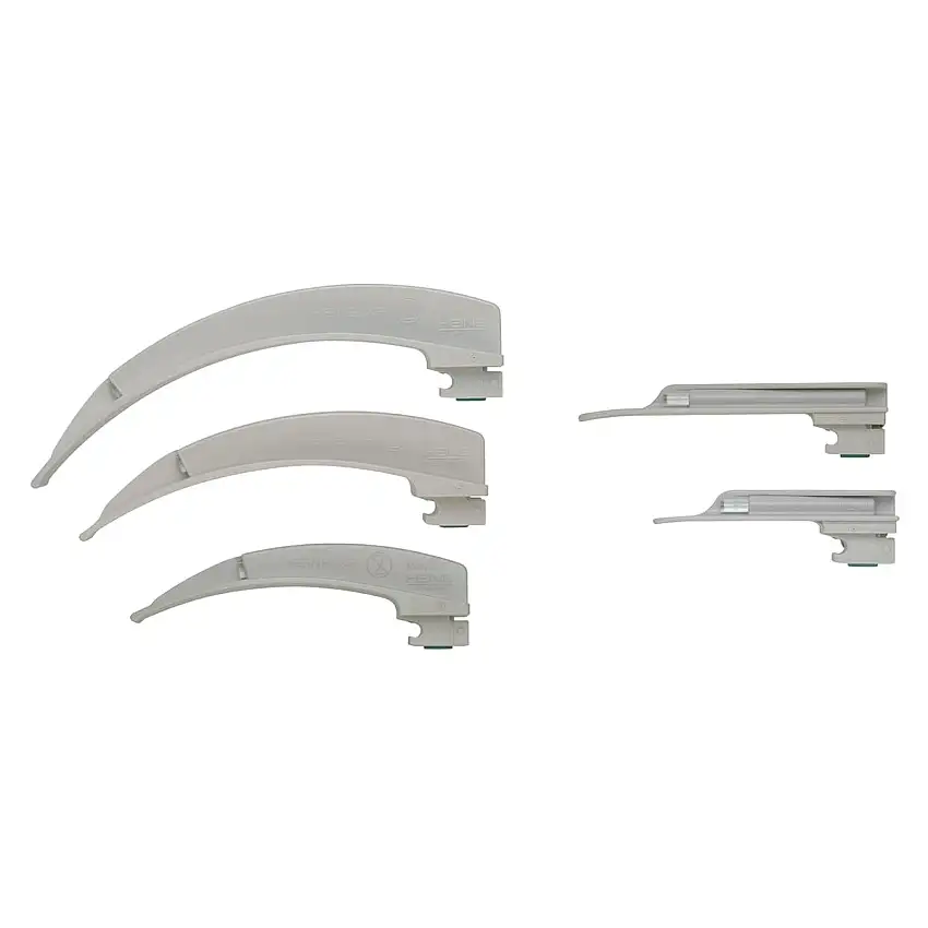 HEINE Optotechnik Pièces de rechange pour le kit d’urgence HEINE XP 5 lames à usage unique XP (Miller 0, 1, Mac 2, 3, 4)