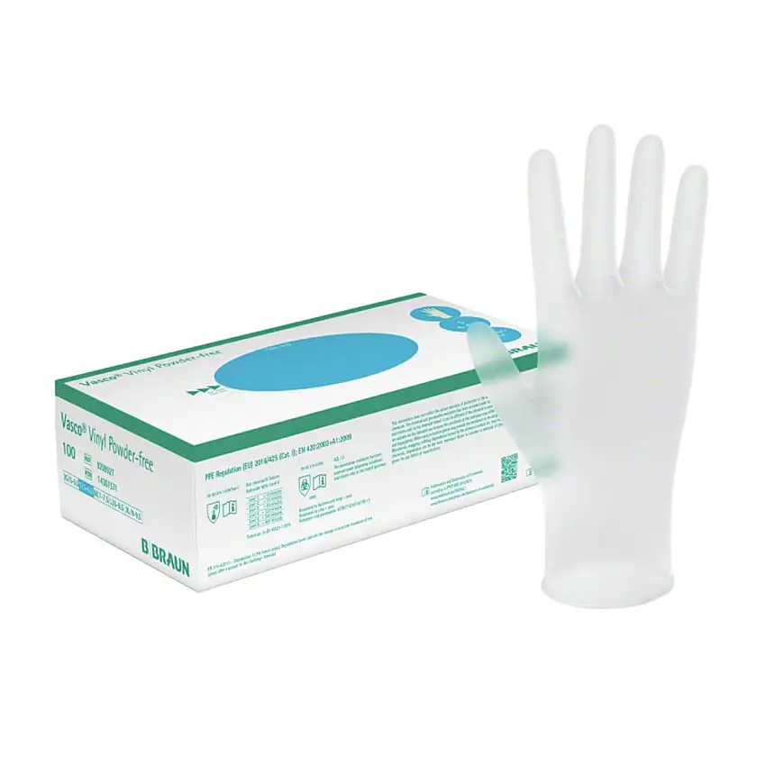 B. Braun Gants Vasco Vinyl Powder-free L