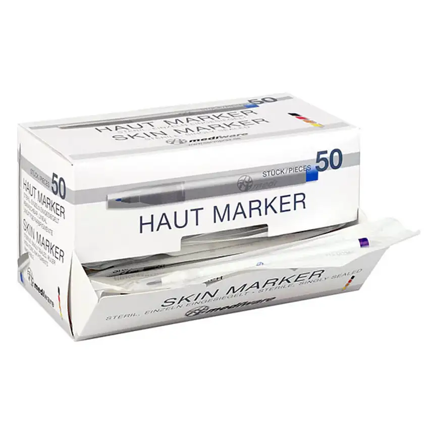 servoprax Marqueur de peau mediware Standard, 50 pièces
