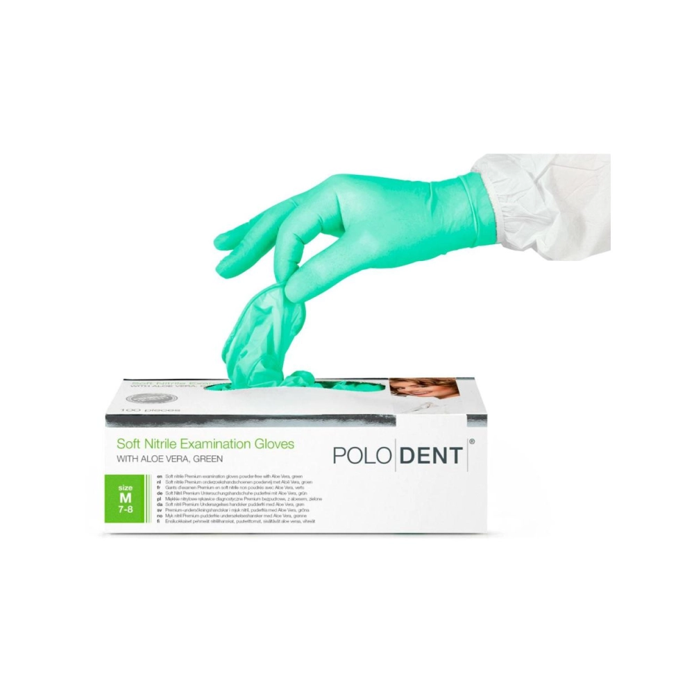 P.D. Soft Nitrile Aloe Vera vert medium 100 pcs