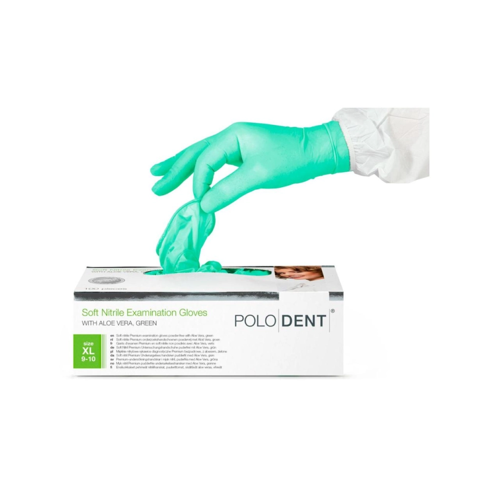 P.D. Soft Nitrile Aloe Vera vert x-large 100 pcs