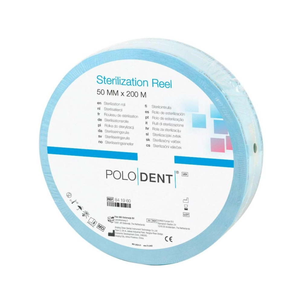 PoloDent Rouleau de stérillisation 50 mm x 200 m l únité