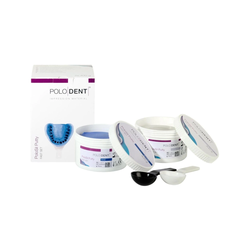 PoloDent PoloSil Putty Fast Set 2x 400 g