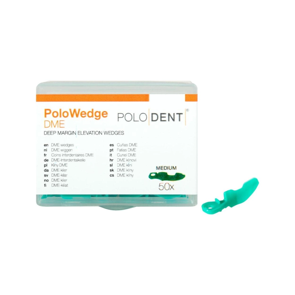 PoloDent PoloWedge DME medium vert 50 pcs