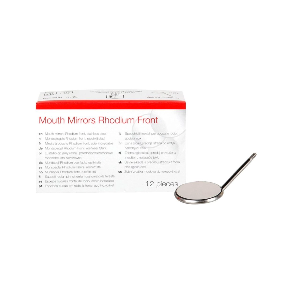 PoloDent miroirs Rhodium front Ø 22 mm no.4 12 pcs