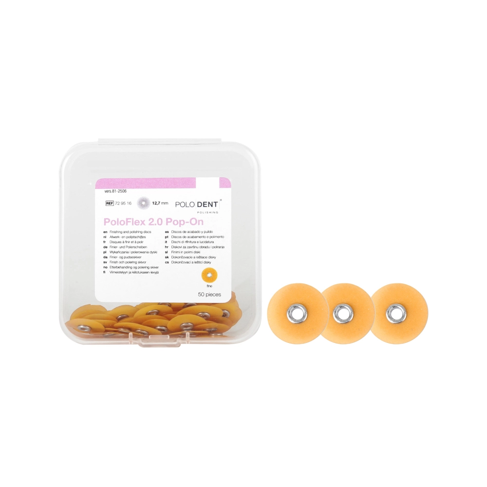 PoloDent PoloFlex 2.0 Pop-On fin 12,7 mm 50 pcs