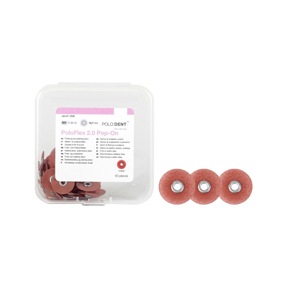 PoloDent PoloFlex 2.0 Pop-On gros 12,7 mm 50 pcs